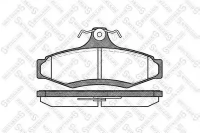 Комплект тормозных колодок, дисковый тормоз STELLOX купить