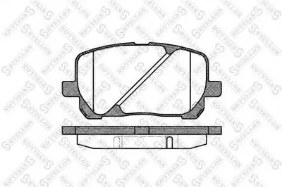 Комплект тормозных колодок, дисковый тормоз STELLOX купить