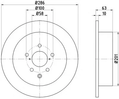 Тормозной диск HELLA PAGID купить
