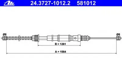 Трос, стояночная тормозная система ATE купить