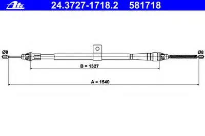 Трос, стояночная тормозная система ATE купить