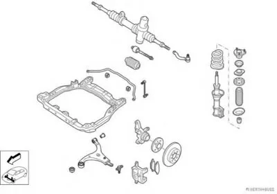 Рулевое управление; Подвеска колеса HERTH+BUSS JAKOPARTS купить
