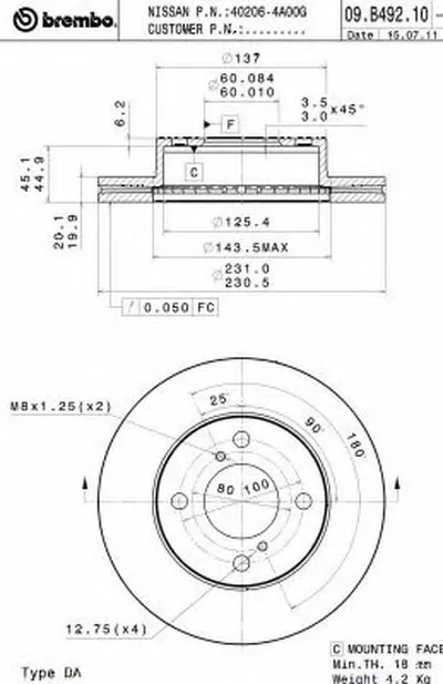Тормозной диск AP купить