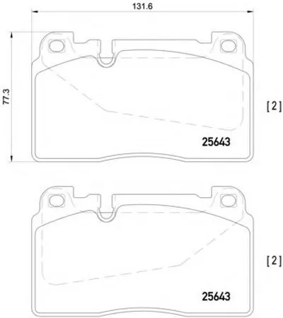 Комплект тормозных колодок, дисковый тормоз BREMBO купить