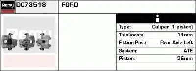 Тормозной суппорт Remanufactured REMY (Multiline) DELCO REMY купить