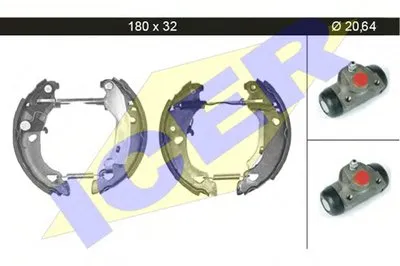 Комплект тормозных колодок ICER купить