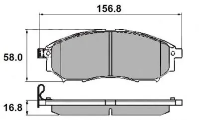 Комплект тормозных колодок, дисковый тормоз NATIONAL купить