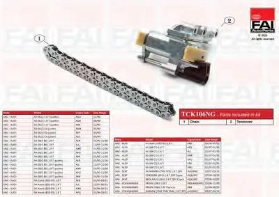 Комплект цепи привода распредвала FAI AutoParts купить