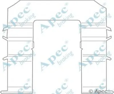 Комплектующие, тормозные колодки APEC braking купить