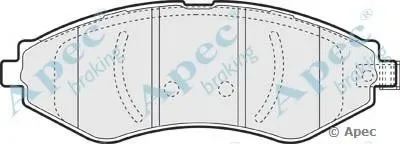 Комплект тормозных колодок, дисковый тормоз APEC braking купить