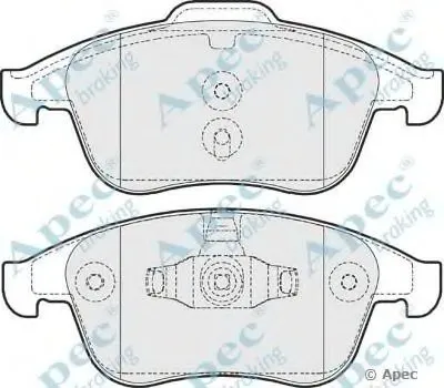 Комплект тормозных колодок, дисковый тормоз APEC braking купить