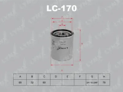 Масляный фильтр LYNXauto купить