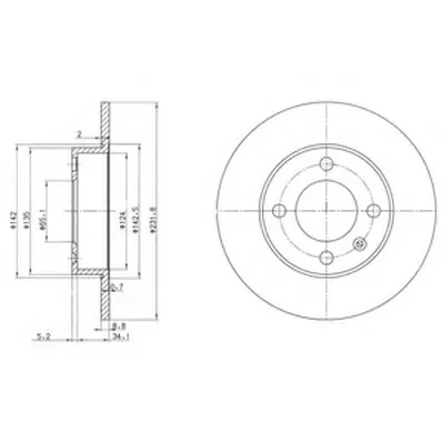 Тормозной диск DELPHI купить
