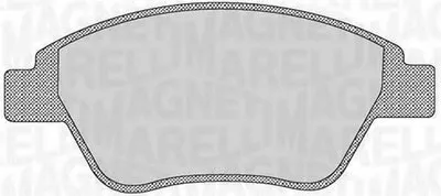 Комплект тормозных колодок, дисковый тормоз MAGNETI MARELLI купить