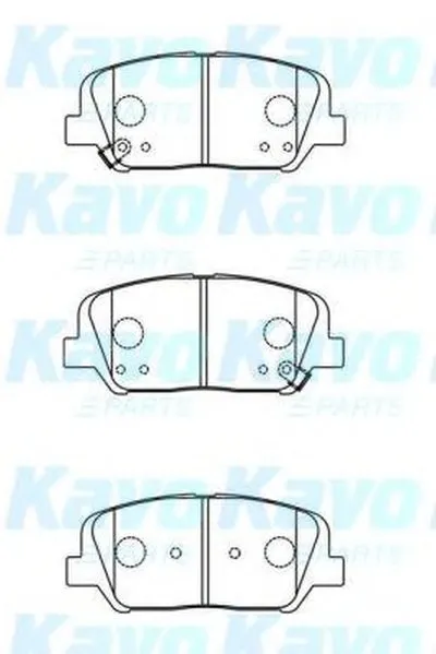 Комплект тормозных колодок, дисковый тормоз MK KASHIYAMA KAVO PARTS купить