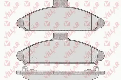 Комплект тормозных колодок, дисковый тормоз VILLAR купить