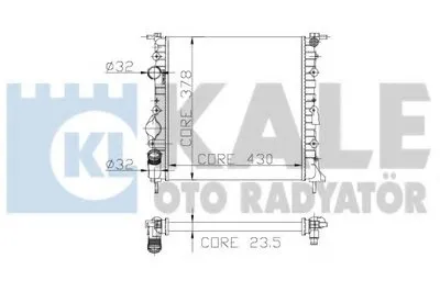 Радиатор, охлаждение двигателя KALE OTO RADYATÖR купить