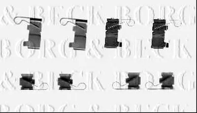 Комплектующие, колодки дискового тормоза BORG & BECK купить