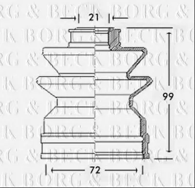 Пыльник, приводной вал BORG & BECK купить