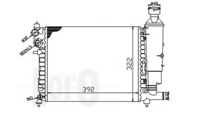 Радиатор, охлаждение двигателя LORO купить