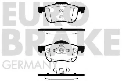 Комплект тормозных колодок, дисковый тормоз EUROBRAKE купить