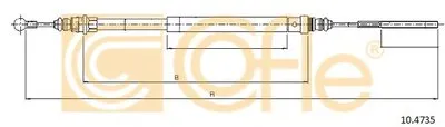 Трос, стояночная тормозная система COFLE купить