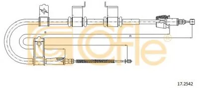 Трос, стояночная тормозная система COFLE купить