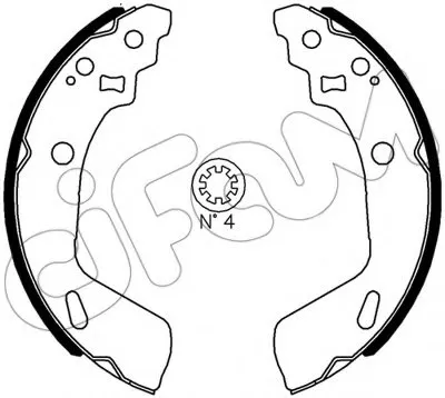 Комплект тормозных колодок CIFAM купить