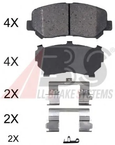 Комплект тормозных колодок, дисковый тормоз A.B.S. купить